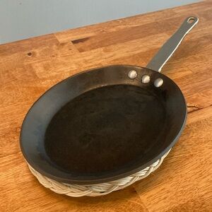 Commercial Aluminum Cookware Fajita Skillet with Hot Pad